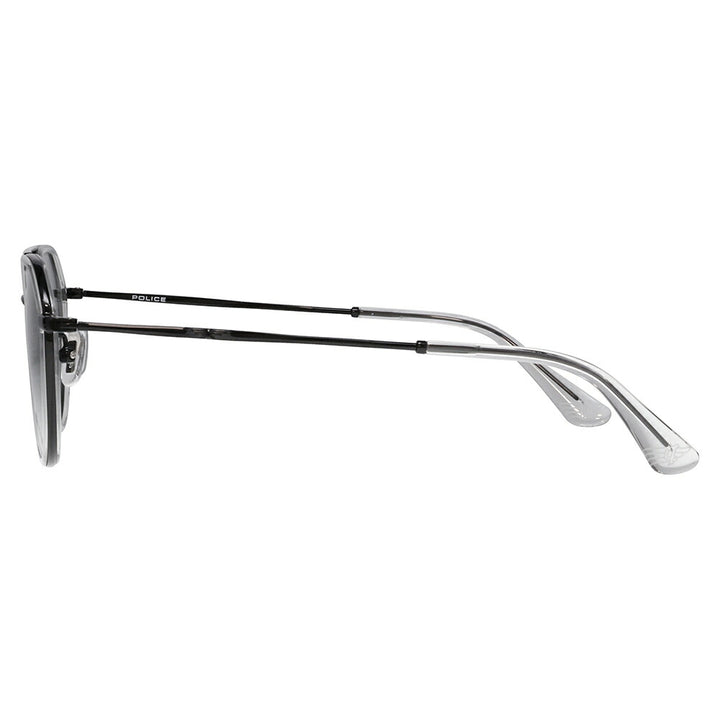 【正規品販売店】ポリス サングラス 伊達メガネ SPLQ11J 530P 49 POLICE 2025年モデル クラウンパント ツーブリッジ メンズ 偏光