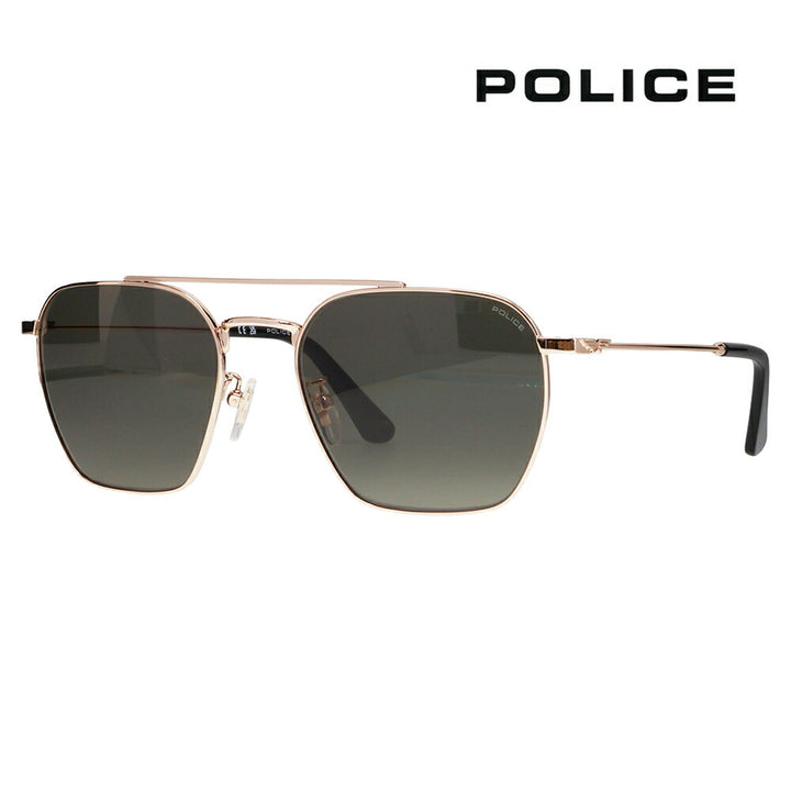 【正規品販売店】ポリス サングラス SPLR72 300Y 56 メタル 多角形 ユニセックス