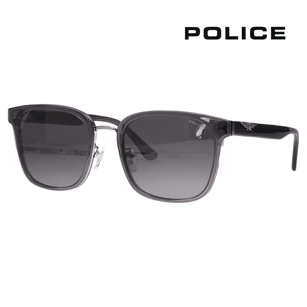 【正規品販売店】ポリス サングラス SPLT58K 03GU 56 POLICE ウェリントン コンビ メンズ 伊達眼鏡 メガネ