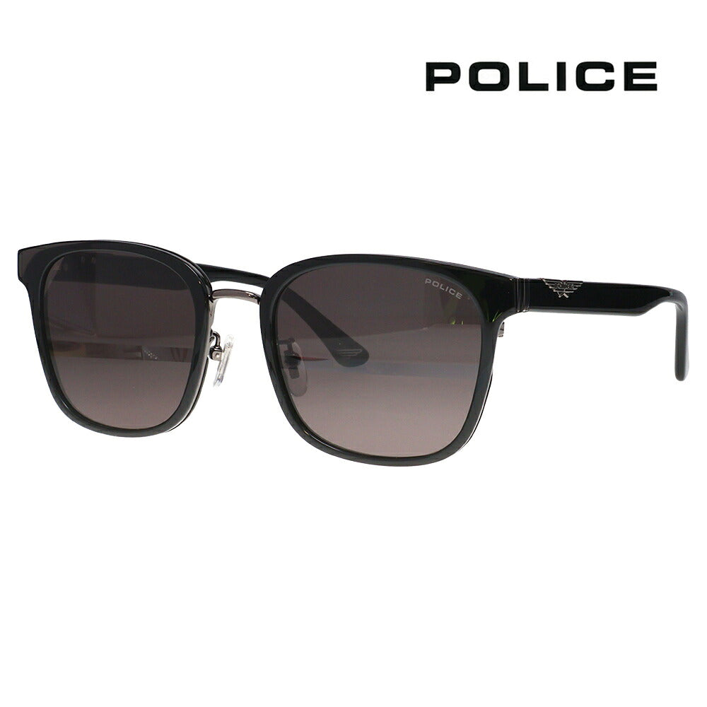 【正規品販売店】ポリス サングラス SPLT58K 0700 56 POLICE ウェリントン コンビ メンズ 伊達眼鏡 メガネ
