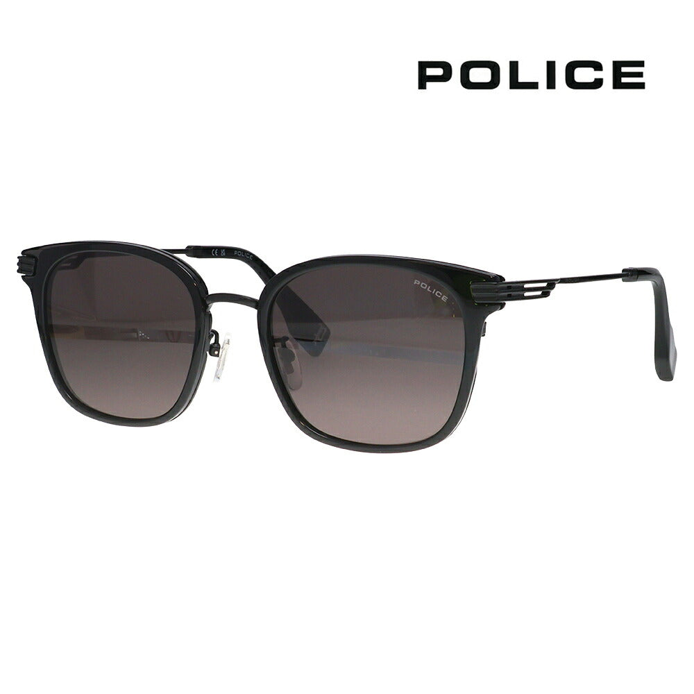 【正規品販売店】ポリス サングラス SPLT59K 0700 56 POLICE スクエア コンビ メンズ 伊達眼鏡 メガネ