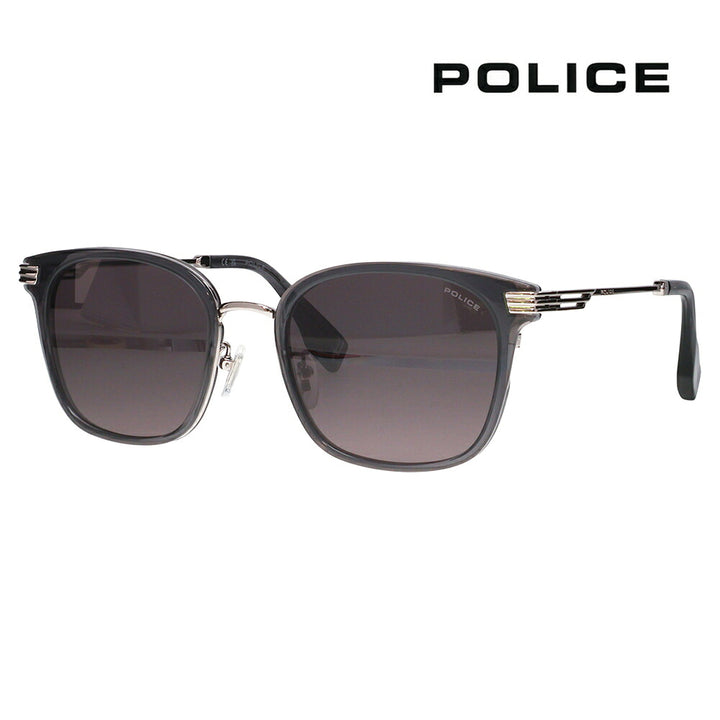【正規品販売店】ポリス サングラス SPLT59K 0840 56 POLICE スクエア コンビ メンズ 伊達眼鏡 メガネ