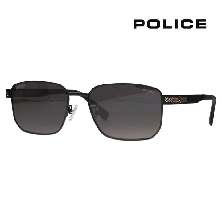 【正規品販売店】ポリス サングラス SPLT66J 531P 57 POLICE スクエア チタン チタニウム メンズ 偏光