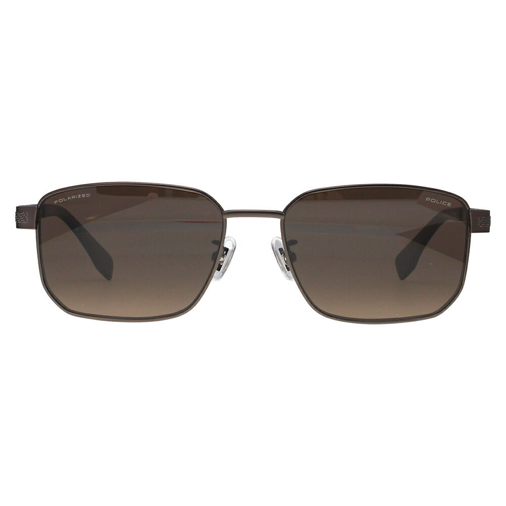【正規品販売店】ポリス サングラス SPLT66J 627P 57 POLICE スクエア チタン チタニウム メンズ 偏光