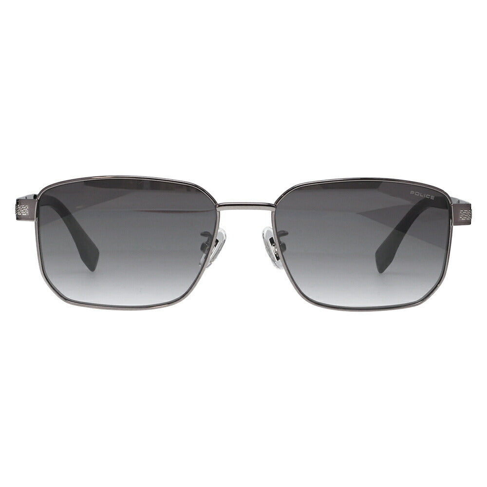 【正規品販売店】ポリス サングラス SPLT66J 0568 57 POLICE スクエア チタン チタニウム メンズ