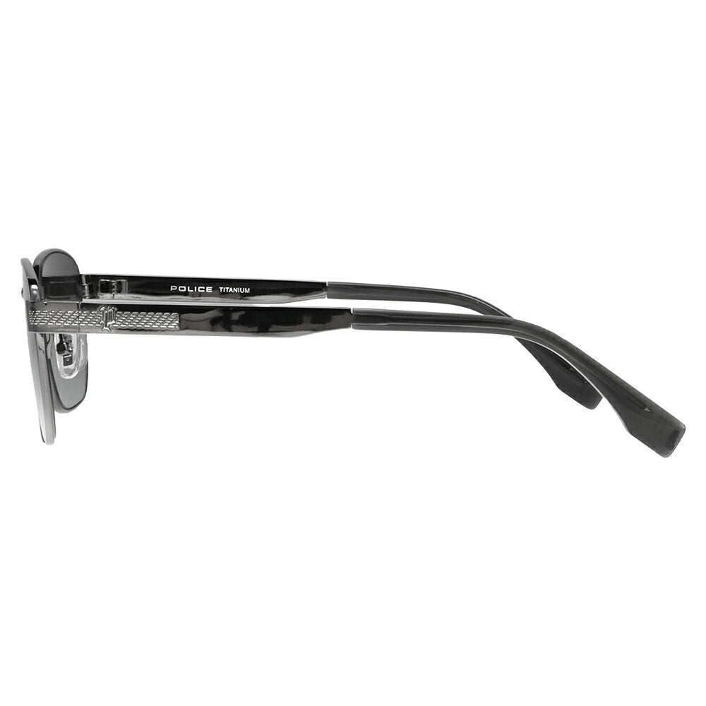 【正規品販売店】ポリス サングラス SPLT66J 0568 57 POLICE スクエア チタン チタニウム メンズ