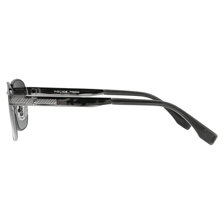 【正規品販売店】ポリス サングラス SPLT66J 0568 57 POLICE スクエア チタン チタニウム メンズ