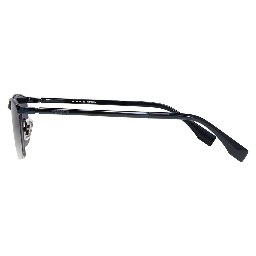 【正規品販売店】ポリス サングラス SPLT67J N28P 56 POLICE スクエア チタン チタニウム メンズ ブロー 偏光
