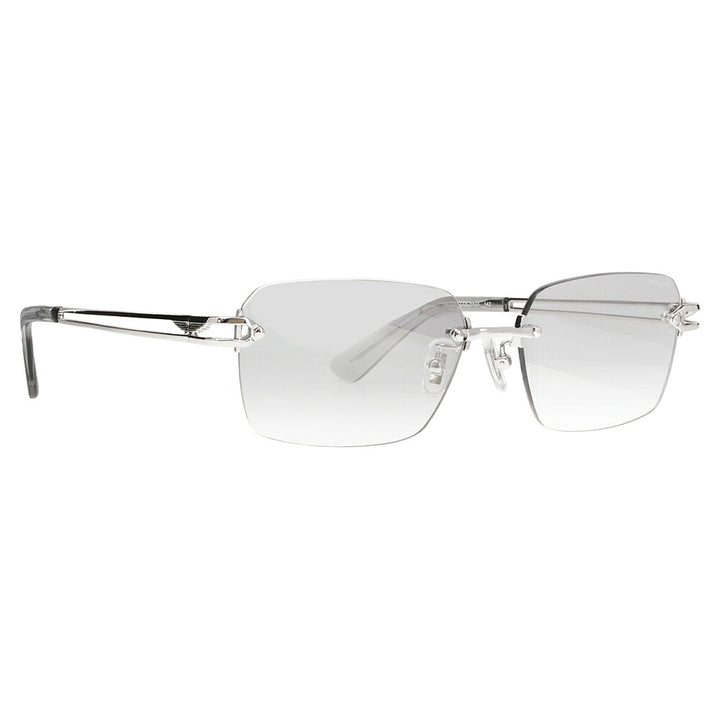 【正規品販売店】ポリス サングラス SPLT68J 583X 56 リムレス ツーポイント スクエア βチタン 伊達眼鏡 メガネ