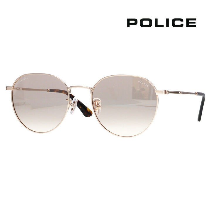 【正規品販売店】ポリス サングラス SPLT73J K3WP 52 POLICE ラウンド メタル ライトカラー 偏光