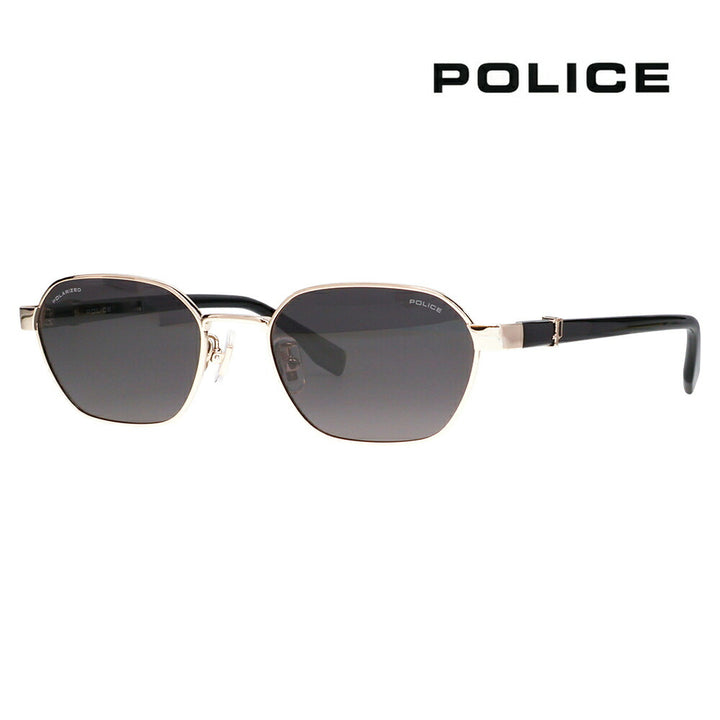 【正規品販売店】ポリス サングラス SPLT74J 300P 53 POLICE 多角形 メタル メンズ 偏光