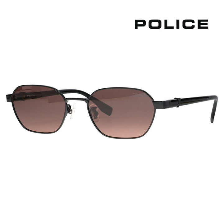 【正規品販売店】ポリス サングラス SPLT74J 530P 53 POLICE 多角形 メタル メンズ 偏光
