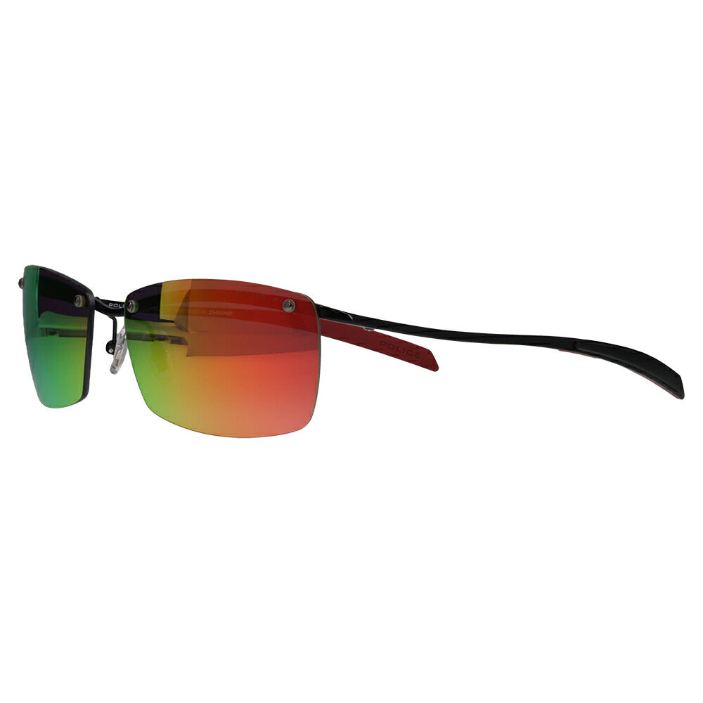【正規品販売店】ポリス サングラス POLICE×SWANS SPLT77J 530P 60 RIDER Tech Lenses Collection ジャパンモデル スクエア チタン チタニウム メンズ アウトドア 偏光 MITレンズ