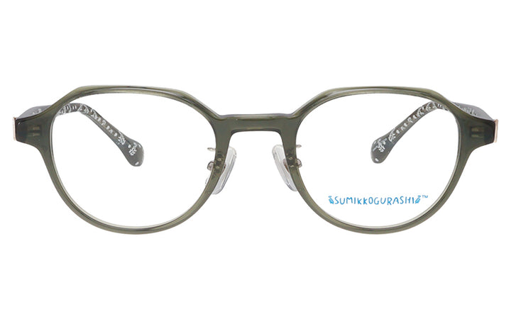 【大人用】すみっコぐらし メガネ フレーム Sumikko-16-2 クラウンパント セル 大人用メガネ すみっコパンきょうしつ クリアカーキ