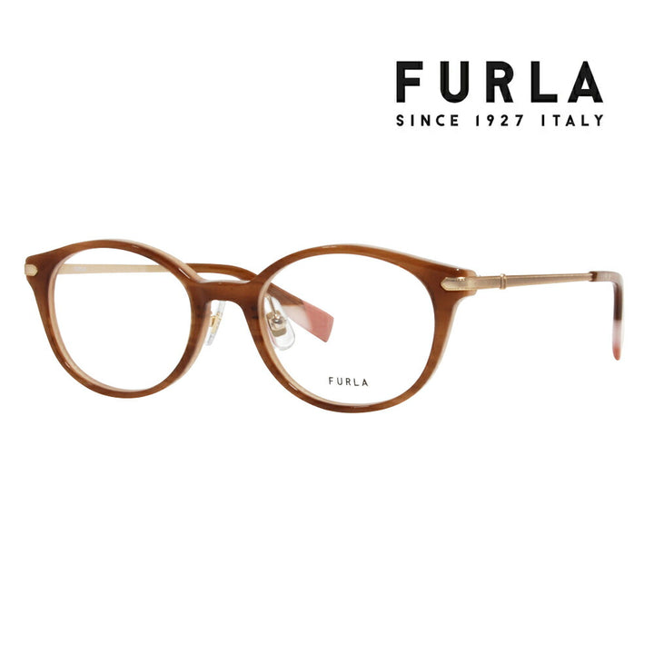 【正规品贩売店】 度なし1.55renzu交换+0円 FURLA furura 眼镜 伊达メガネ VFU492J 06UH 49 ボsuton ジャパンモデル redeィーsu 