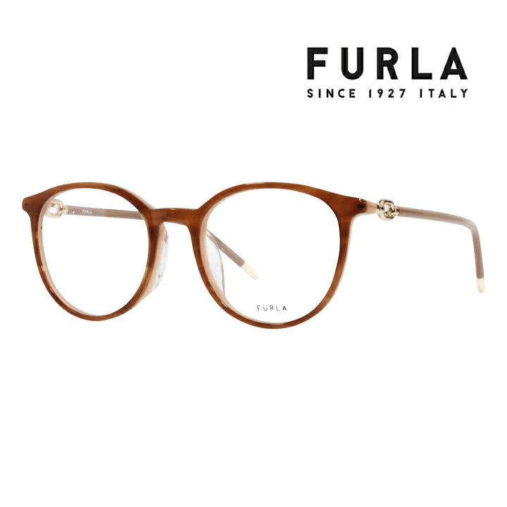 【正规品贩売店】 度なし1.55renzu交换+0円 FURLA furura 眼镜 伊达メガネ VFU548J 06UH 51 ボsuton ジャパンモデル redeisu 