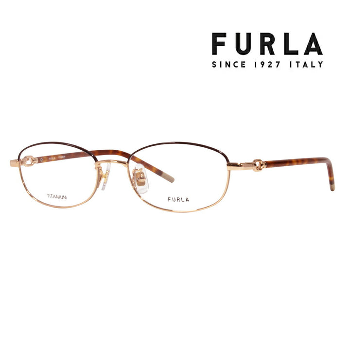 【正规品贩売店】 度なし1.55renzu交换+0円 FURLA furura 眼镜 伊达メガネ VFU573J 0307 51 sukueea ジャパンモデル redeisu 