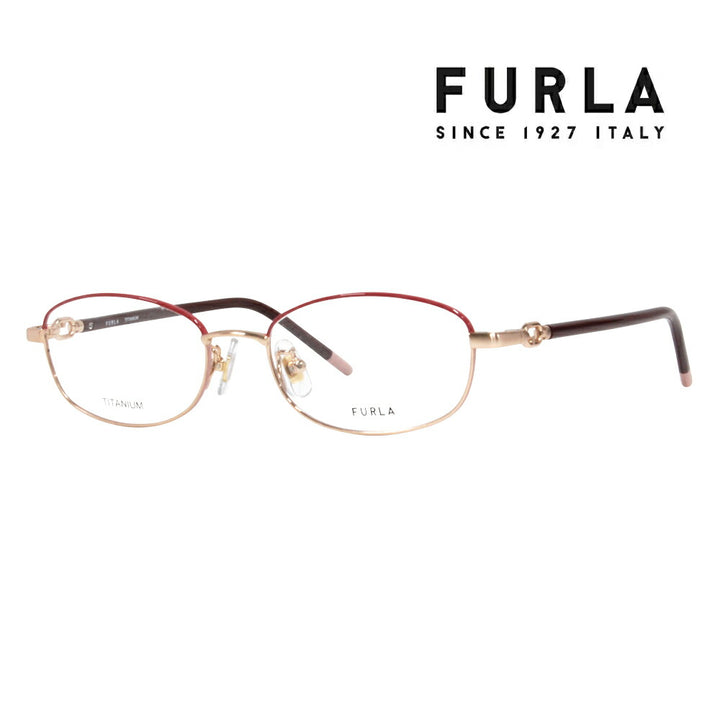 【正规品贩売店】 度なし1.55renzu交换+0円 FURLA furura 眼镜 伊达メガネ VFU573J 0323 51 sukueea ジャパンモデル redeisu 