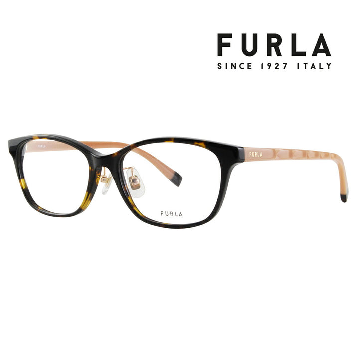 [Authorized Retailer] Non-prescription 1.55 lens replacement +0 yen FURLA Glasses, Fashion Glasses VFU710J 09AJ 51 Wellington Japan Model Women's 