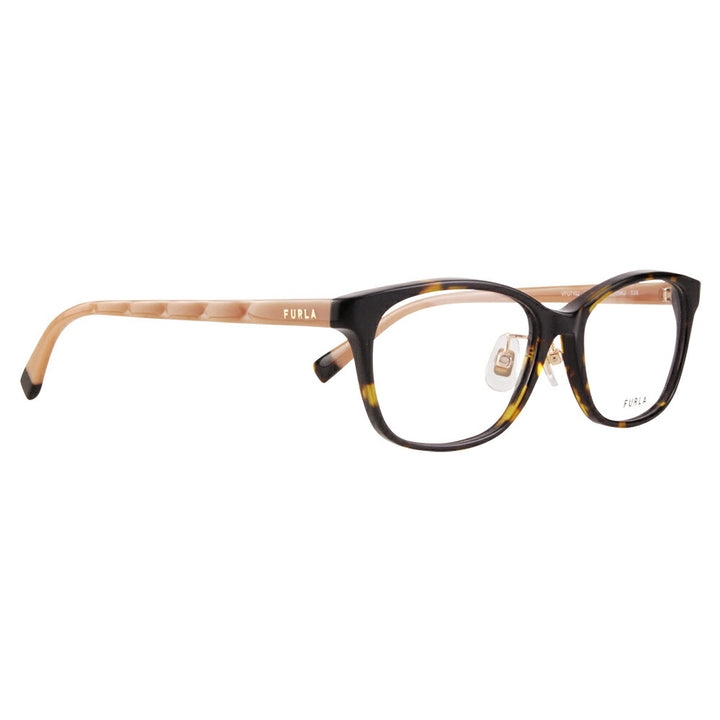 [Authorized Retailer] Non-prescription 1.55 lens replacement +0 yen FURLA Glasses, Fashion Glasses VFU710J 09AJ 51 Wellington Japan Model Women's 