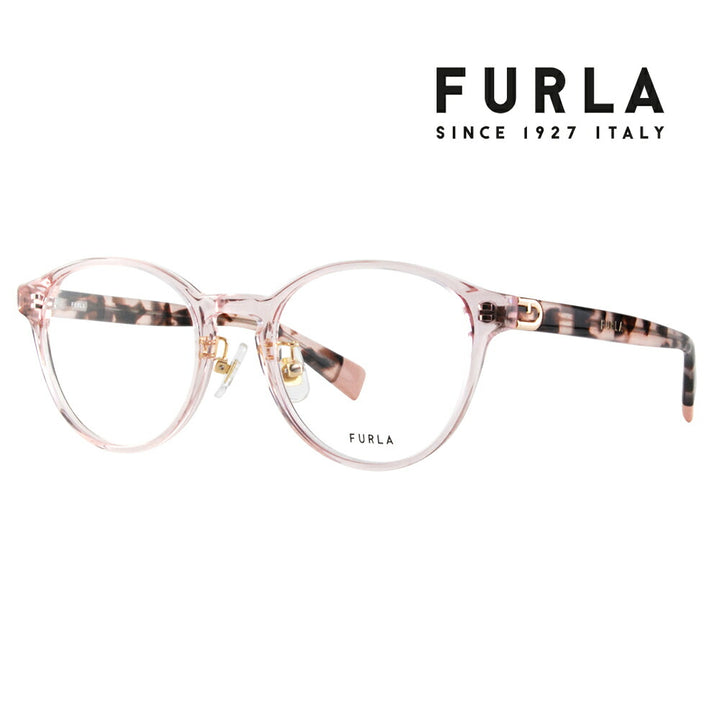 【正規品販売店】 度なし1.55レンズ交換+0円 FURLA フルラ 眼鏡 伊達メガネ VFU711J 0856 49 ボストン ジャパンモデル レディース