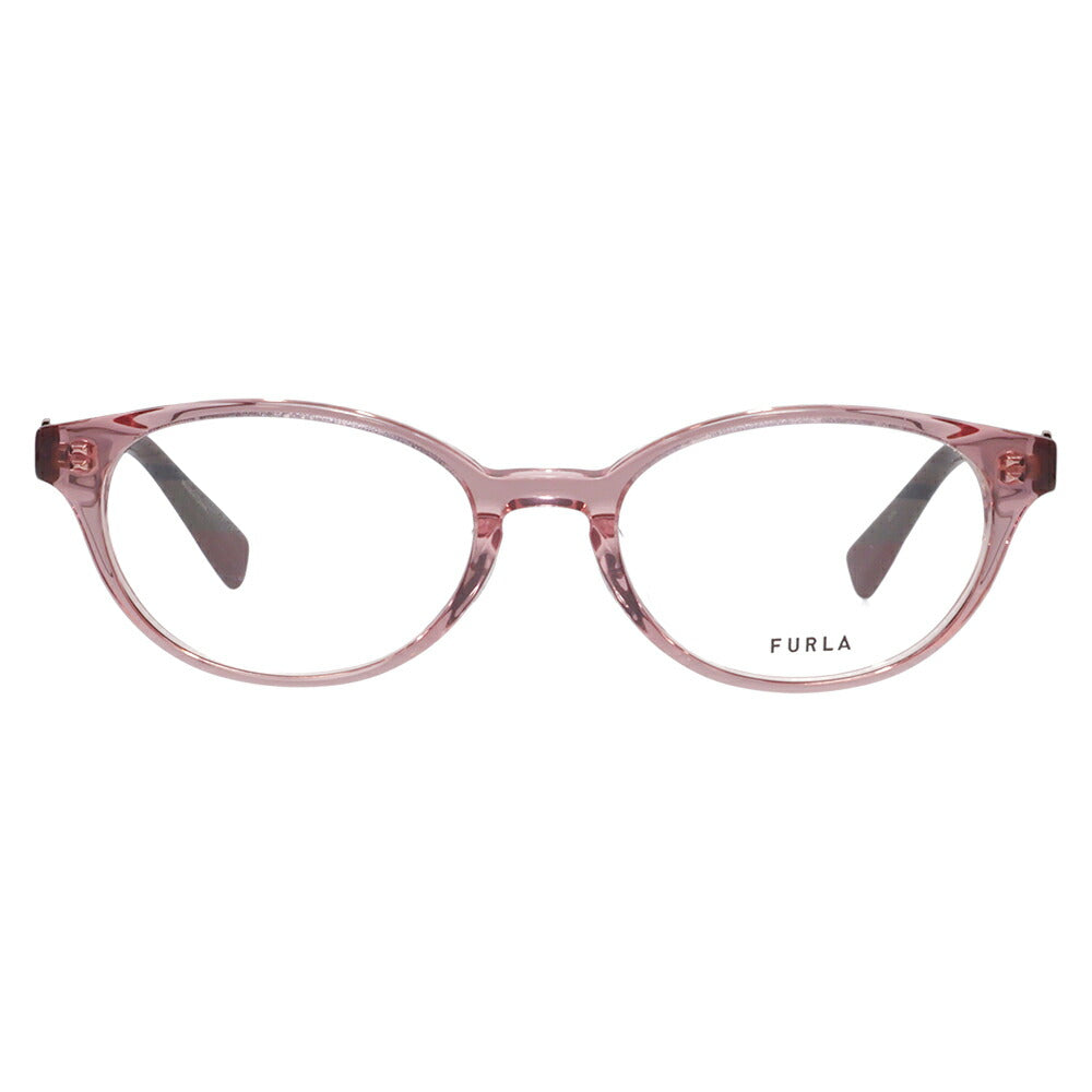 [Authorized Retailer] Non-prescription 1.55 lens replacement +0 yen FURLA Glasses, Fashion Glasses VFU799J 0D48 50 Oval Cell Japan Model Women's 