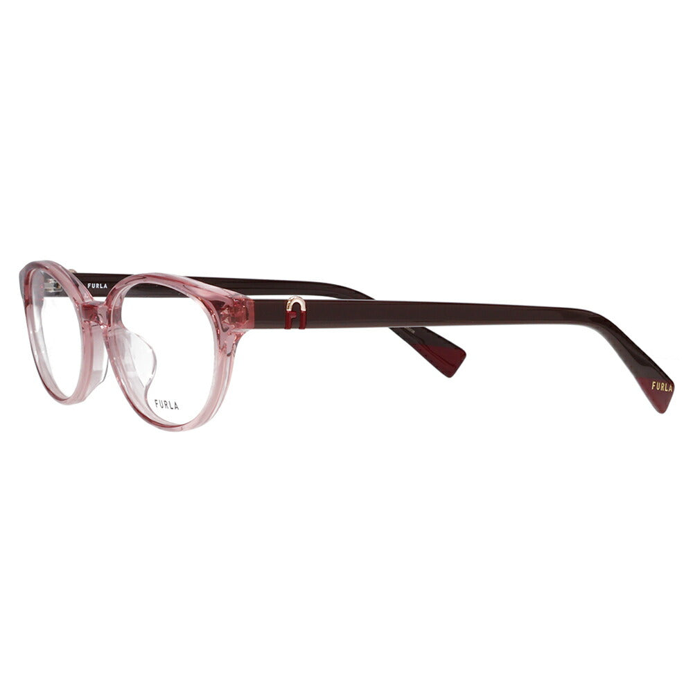 [Authorized Retailer] Non-prescription 1.55 lens replacement +0 yen FURLA Glasses, Fashion Glasses VFU799J 0D48 50 Oval Cell Japan Model Women's 