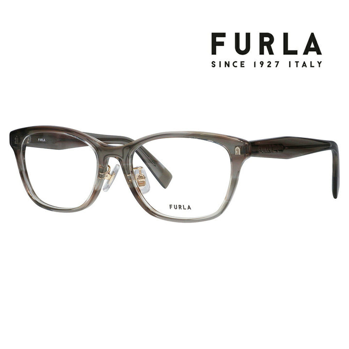 【正規品販売店】 度なし1.55レンズ交換+0円 FURLA フルラ 眼鏡 伊達メガネ VFU861J 06BZ 51 ウェリントン セル ジャパンモデル レディース