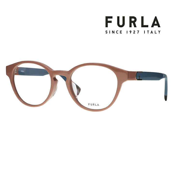 【正規品販売店】 度なし1.55レンズ交換+0円 FURLA フルラ 眼鏡 伊達メガネ VFU862J 01FF 49 ボストン セル ジャパンモデル レディース