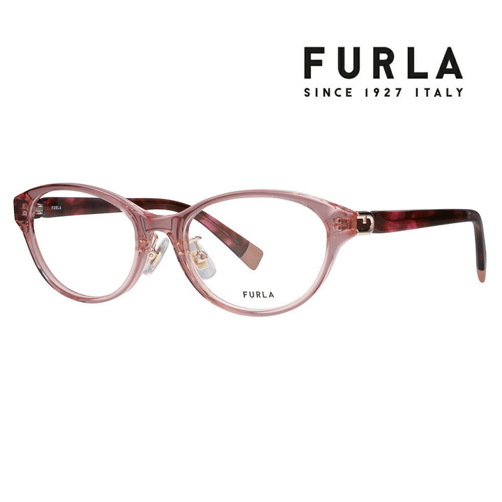【正規品販売店】 度なし1.55レンズ交換+0円 FURLA フルラ 眼鏡 伊達メガネ VFU967J 0776 51 オーバル セル ジャパンモデル レディース