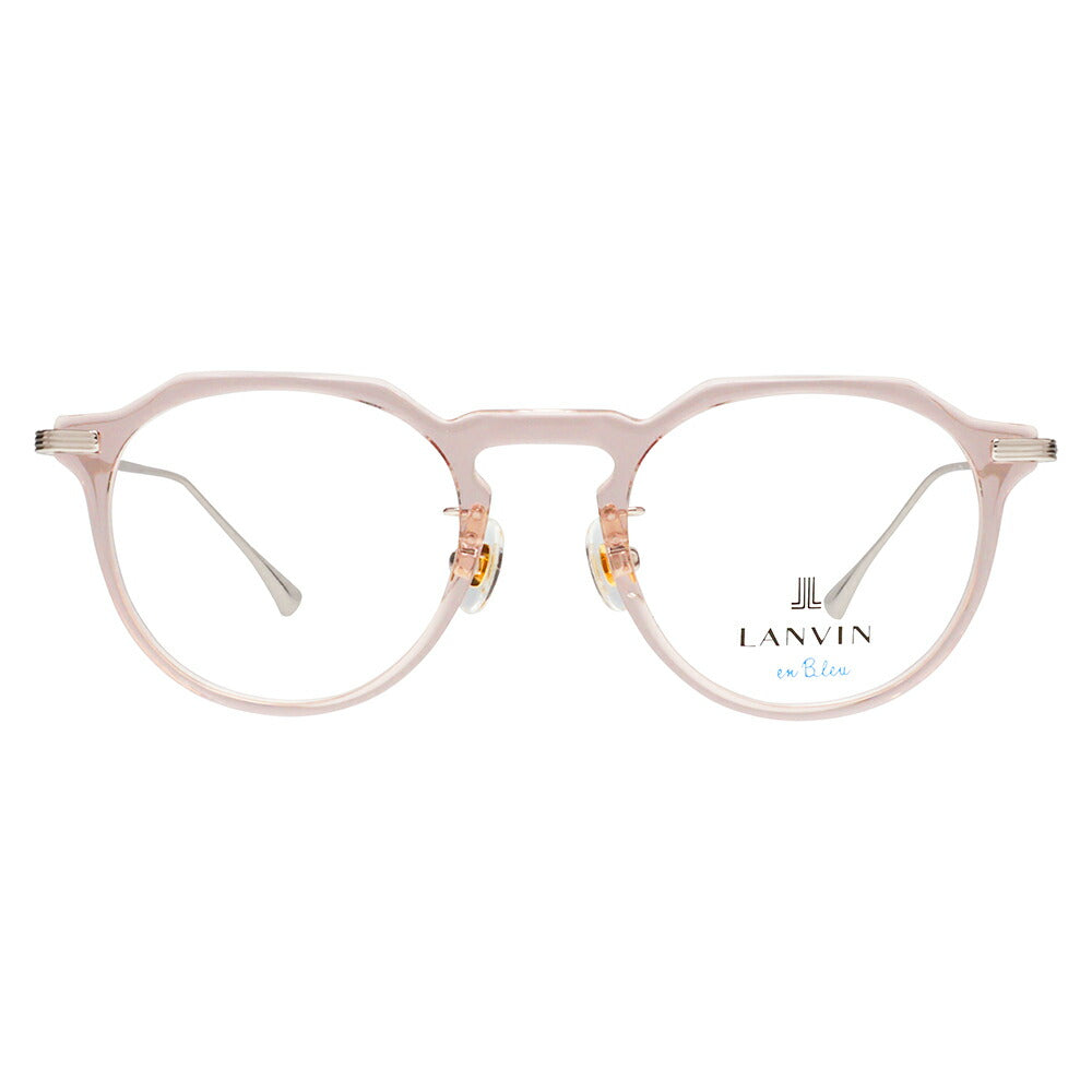 【正規品販売店】 度なし1.55レンズ交換+0円 LANVIN en bleu ランバンオンブルー 眼鏡 伊達メガネ VLB001J 03GB 47 クラウンパント ジャパンモデル レディース