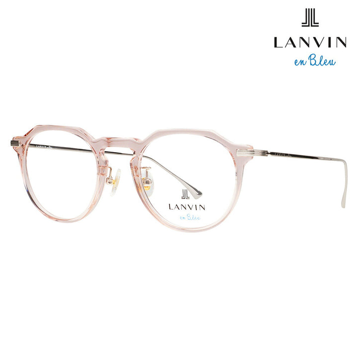 【正規品販売店】 度なし1.55レンズ交換+0円 LANVIN en bleu ランバンオンブルー 眼鏡 伊達メガネ VLB001J 03GB 47 クラウンパント ジャパンモデル レディース