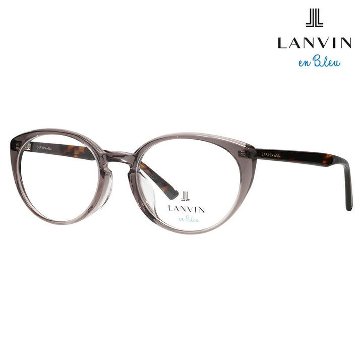 【正規品販売店】 度なし1.55レンズ交換+0円 LANVIN en bleu ランバンオンブルー 眼鏡 伊達メガネ VLB002J 098Z 51 フレンチビンテージ キャットアイ セル クリアカラー ジャパンモデル レディース