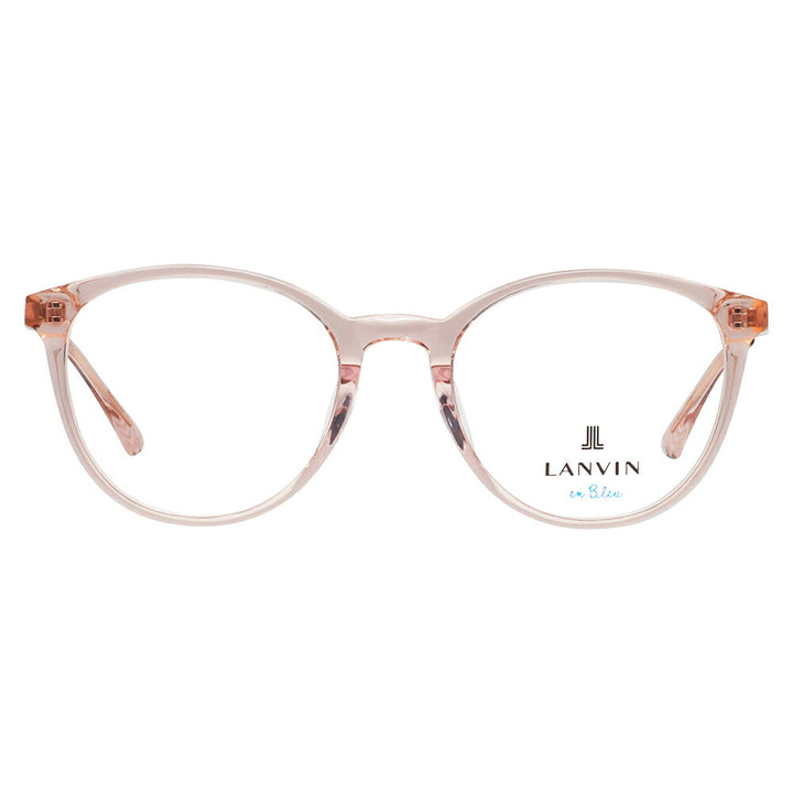 【正規品販売店】 度なし1.55レンズ交換+0円 LANVIN en bleu ランバンオンブルー 眼鏡 伊達メガネ VLB003J 03GB 51 フレンチビンテージ ボストン ラウンド セル クリアカラー ジャパンモデル レディース