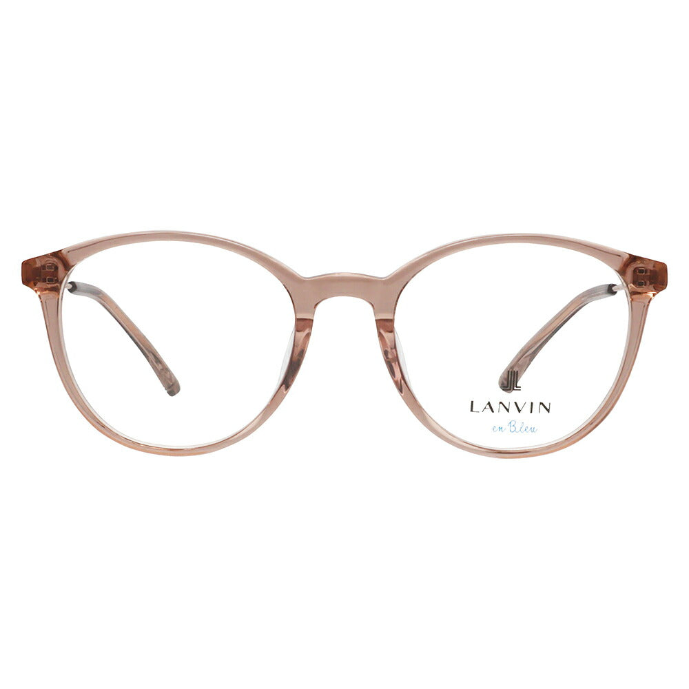 【正規品販売店】 度なし1.55レンズ交換+0円 LANVIN en bleu ランバンオンブルー 眼鏡 伊達メガネ VLB003J 06A6 51 フレンチビンテージ ボストン ラウンド セル クリアカラー ジャパンモデル レディース