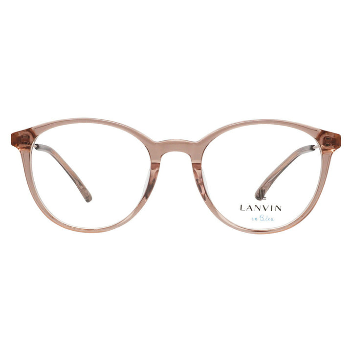 【正規品販売店】 度なし1.55レンズ交換+0円 LANVIN en bleu ランバンオンブルー 眼鏡 伊達メガネ VLB003J 06A6 51 フレンチビンテージ ボストン ラウンド セル クリアカラー ジャパンモデル レディース