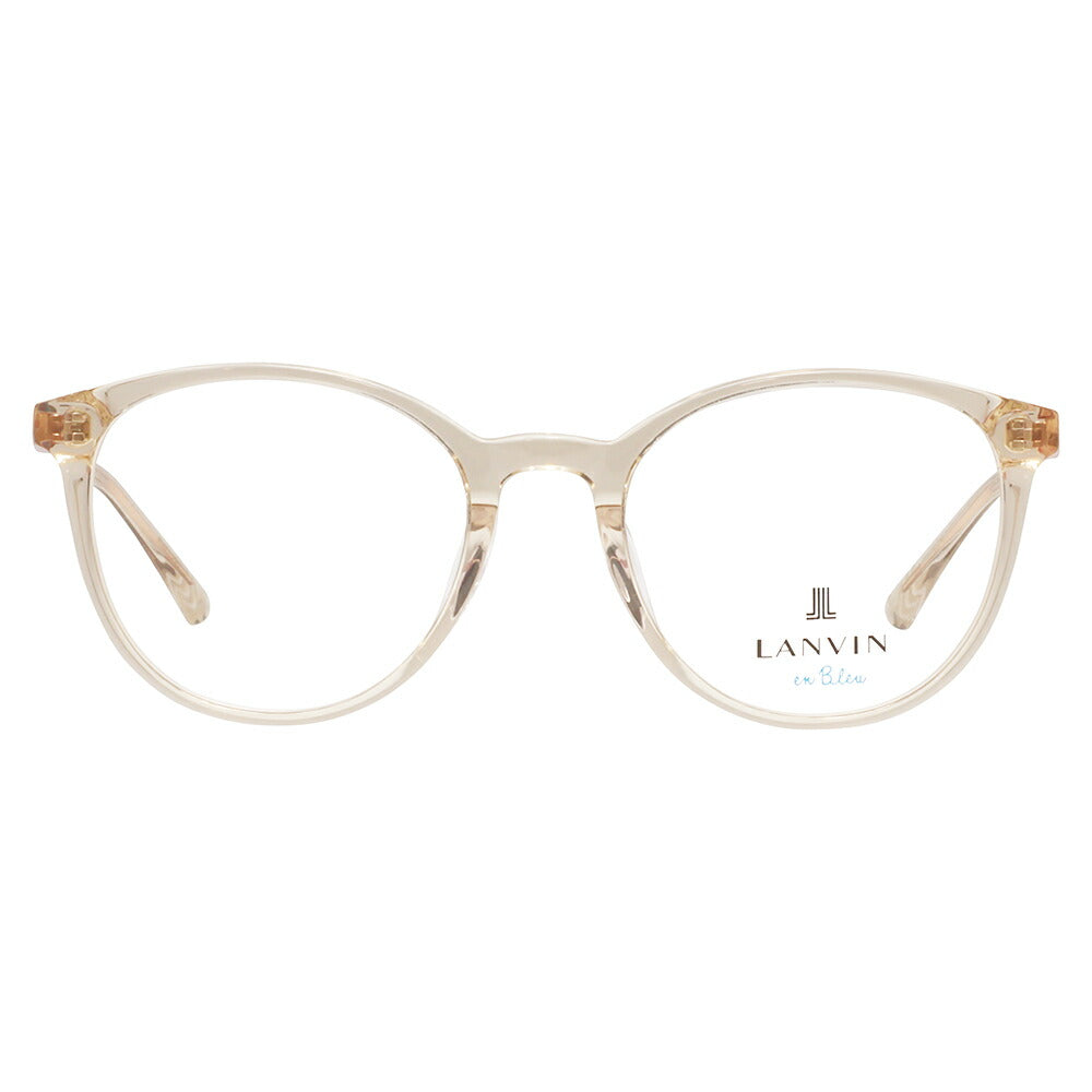 【正規品販売店】 度なし1.55レンズ交換+0円 LANVIN en bleu ランバンオンブルー 眼鏡 伊達メガネ VLB003J 07AY 51 フレンチビンテージ ボストン ラウンド セル クリアカラー ジャパンモデル レディース