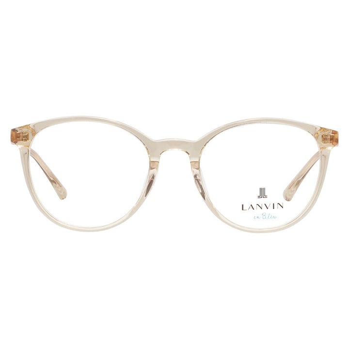 【正規品販売店】 度なし1.55レンズ交換+0円 LANVIN en bleu ランバンオンブルー 眼鏡 伊達メガネ VLB003J 07AY 51 フレンチビンテージ ボストン ラウンド セル クリアカラー ジャパンモデル レディース