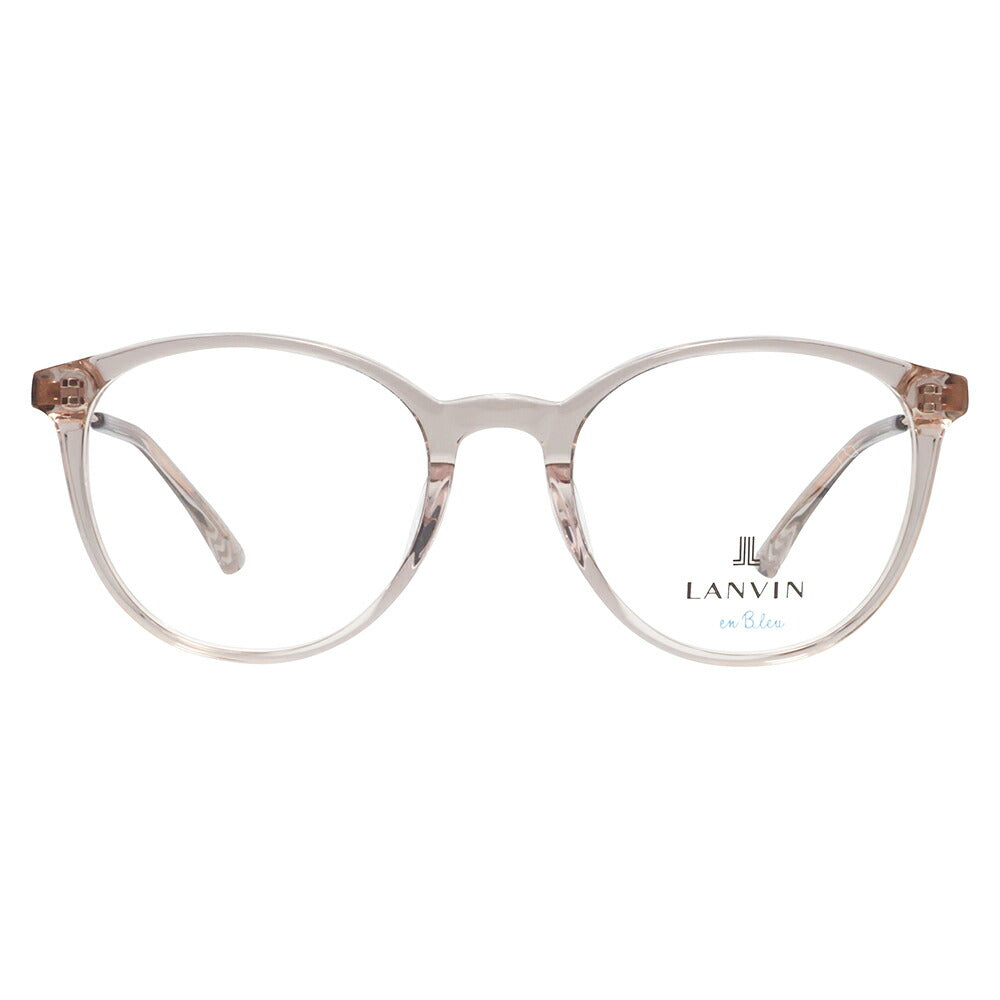 【正規品販売店】 度なし1.55レンズ交換+0円 LANVIN en bleu ランバンオンブルー 眼鏡 伊達メガネ VLB003J 07T1 51 フレンチビンテージ ボストン ラウンド セル クリアカラー ジャパンモデル レディース