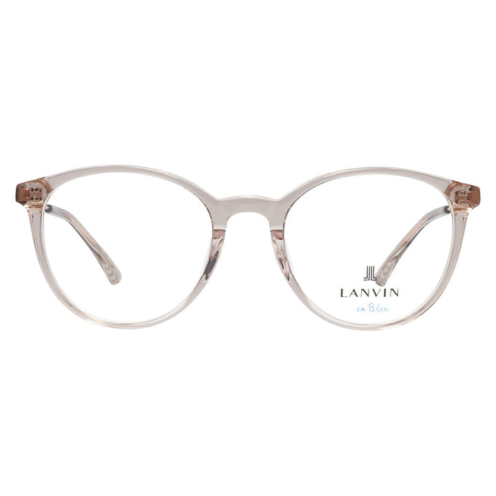 【正規品販売店】 度なし1.55レンズ交換+0円 LANVIN en bleu ランバンオンブルー 眼鏡 伊達メガネ VLB003J 07T1 51 フレンチビンテージ ボストン ラウンド セル クリアカラー ジャパンモデル レディース