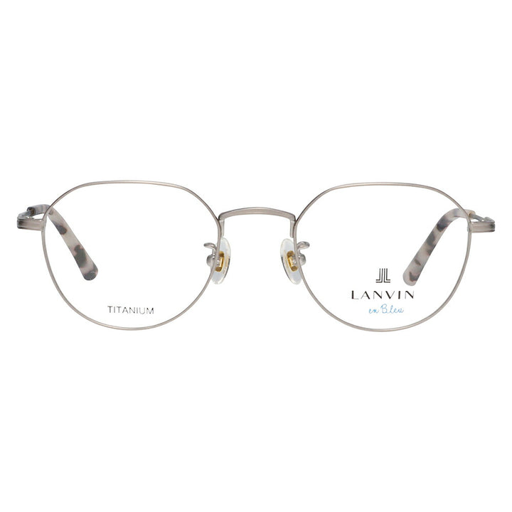 [Authorized Retailer] Non-prescription 1.55 lens replacement +0 yen LANVIN en bleu Glasses, Fashion Glasses VLB004J P8AF 48 French Vintage Crown Panto Metal Japan Model Unisex 