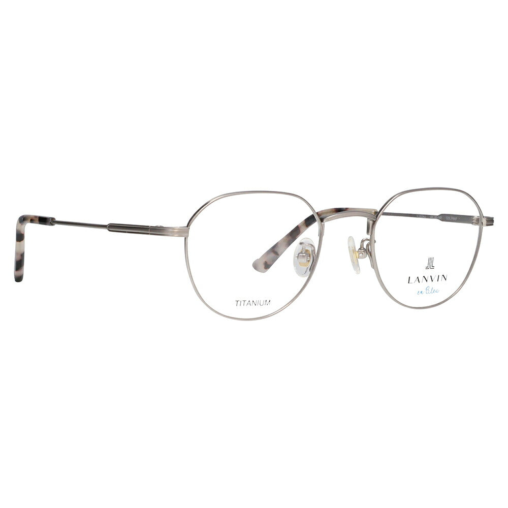 [Authorized Retailer] Non-prescription 1.55 lens replacement +0 yen LANVIN en bleu Glasses, Fashion Glasses VLB004J P8AF 48 French Vintage Crown Panto Metal Japan Model Unisex 