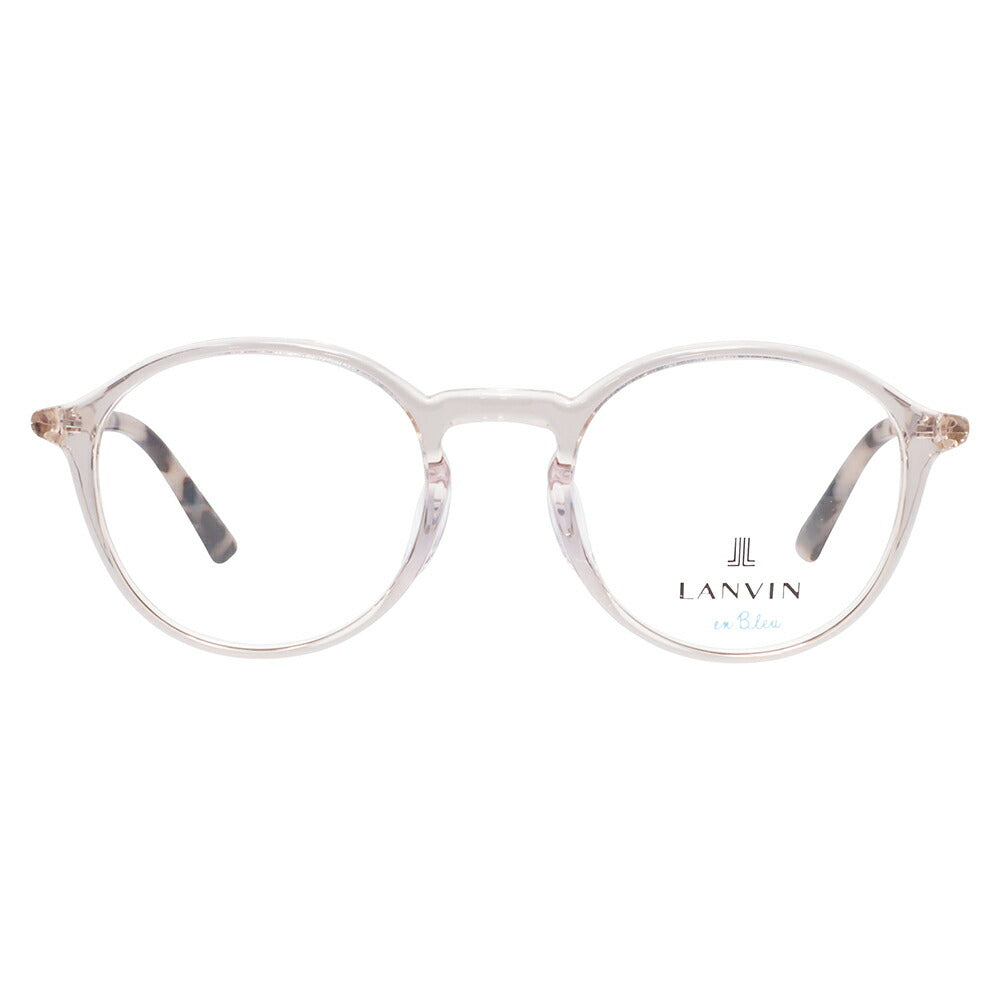 【正規品販売店】 度なし1.55レンズ交換+0円 LANVIN en bleu ランバンオンブルー 眼鏡 伊達メガネ VLB015J 01CL 48 ギャラリーダート ラウンド クリアカラー ジャパンモデル レディース