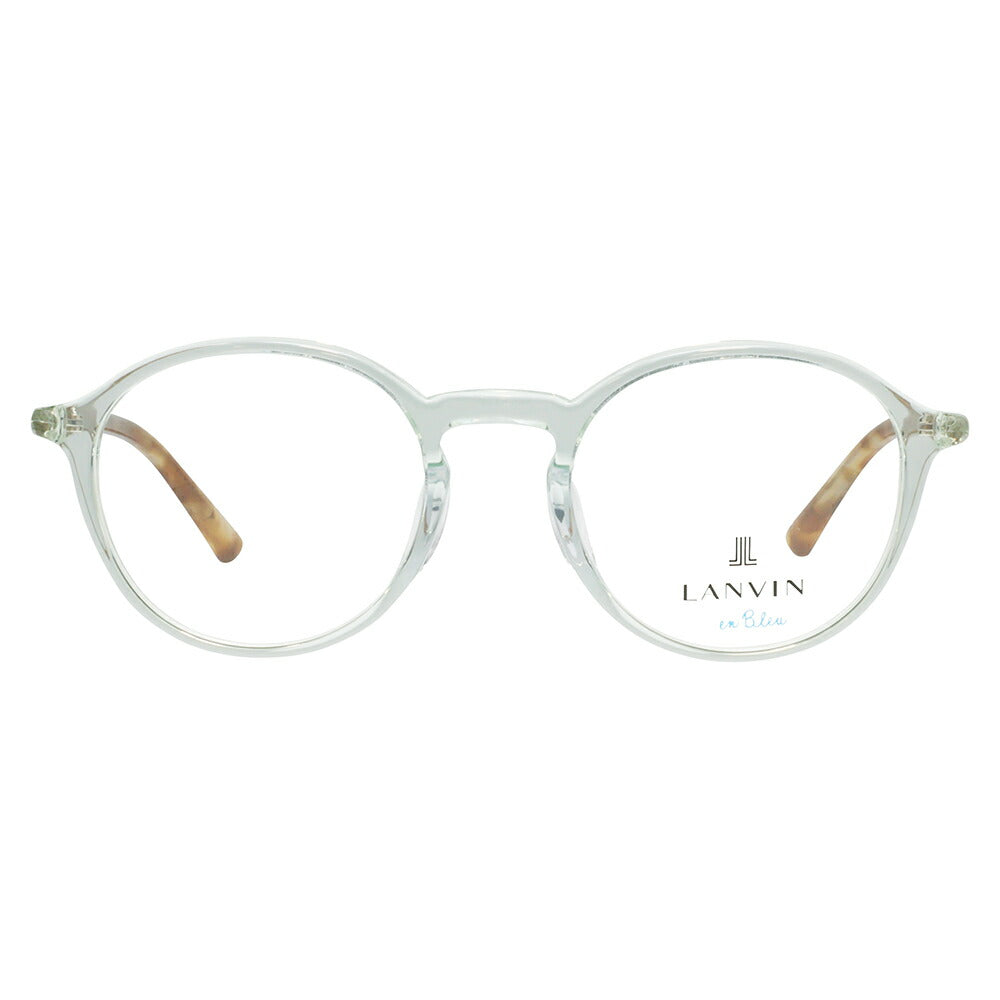 【正規品販売店】 度なし1.55レンズ交換+0円 LANVIN en bleu ランバンオンブルー 眼鏡 伊達メガネ VLB015J 04CL 48 ギャラリーダート ラウンド クリアカラー ジャパンモデル レディース