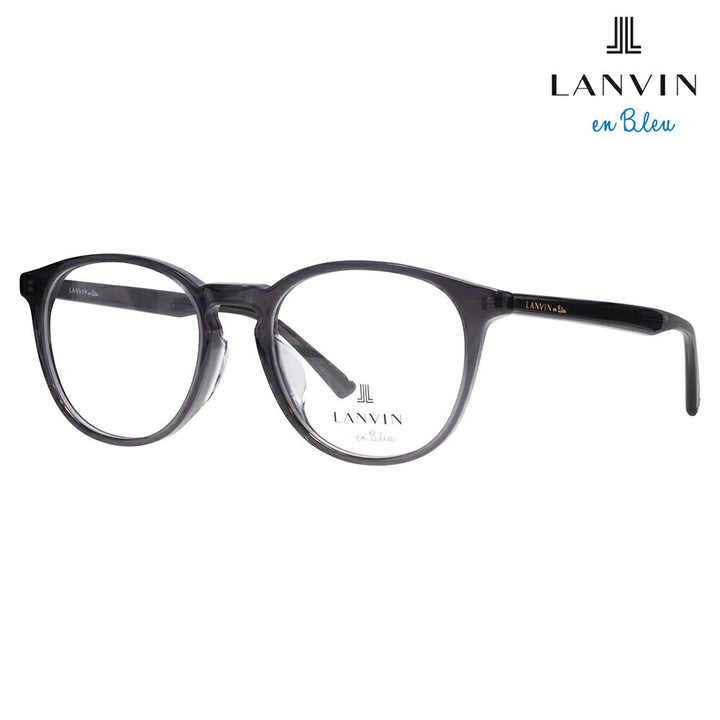 【正規品販売店】 度なし1.55レンズ交換+0円 LANVIN en bleu ランバンオンブルー 眼鏡 伊達メガネ VLB016J 09CG 50 ボストン クリアカラー セル ジャパンモデル レディース