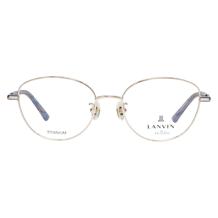 【正規品販売店】 度なし1.55レンズ交換+0円 LANVIN en bleu ランバンオンブルー 眼鏡 伊達メガネ VLB018J 0I88 51 ギャラリーダート キャットアイ メタル ジャパンモデル レディース