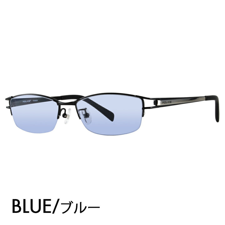 【正规品贩売店】ポrisu メガネ fereーム サngugurasu カラーrenzuzetto VPL174J 0BK3 54 POLICE sukueea ハーfurimu ナイロール チタン 伊达眼镜メガネ