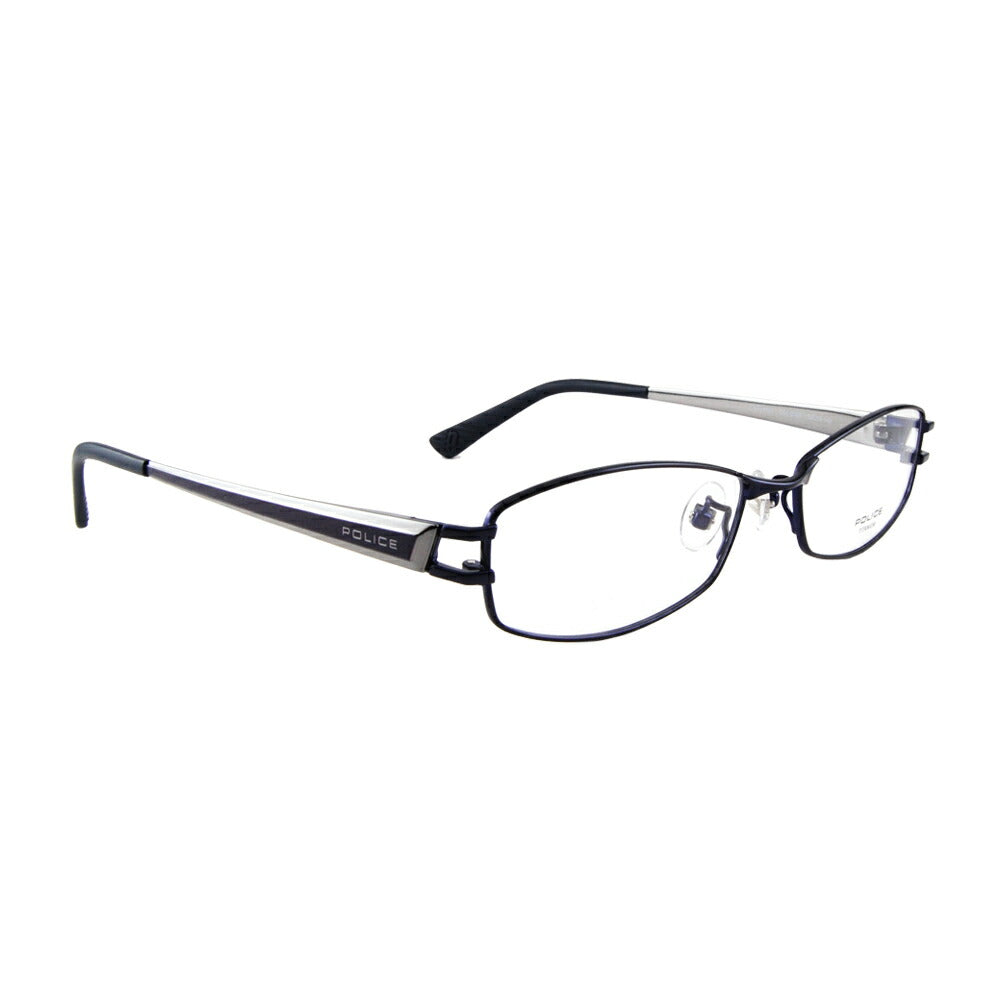 [Authorized Retailer] Police Glasses Frame Sunglasses Photochromic Lens Set VPL419J 0N28 53 POLICE Square Metal Titanium Fashion Glasses Glasses 