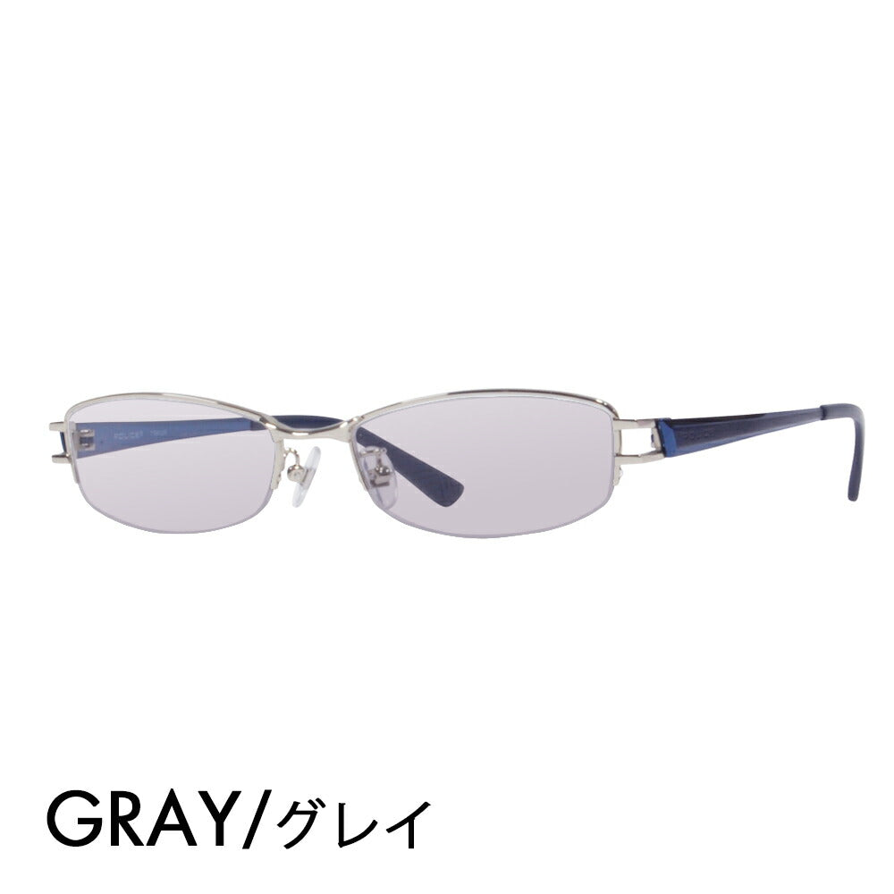 [Authorized Retailer] Police Glasses Sunglasses Color Lens Set VPL420J 0579 53 POLICE Square Nylor Titanium Fashion Glasses Glasses 