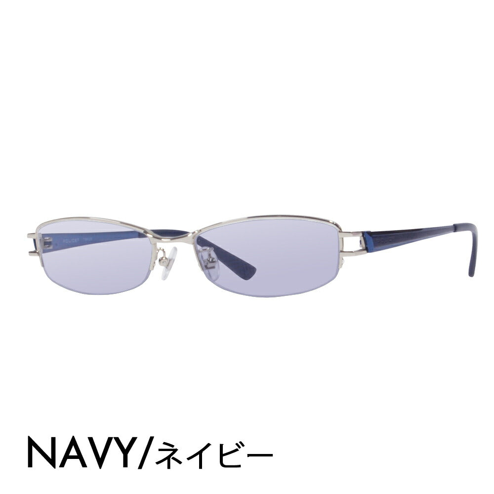 [Authorized Retailer] Police Glasses Sunglasses Color Lens Set VPL420J 0579 53 POLICE Square Nylor Titanium Fashion Glasses Glasses 